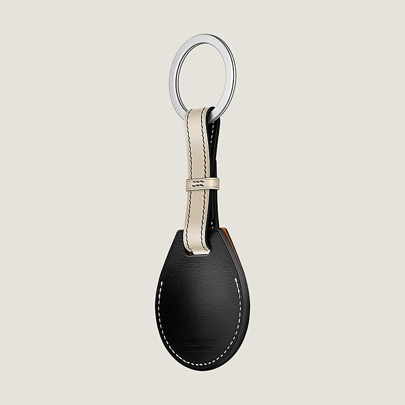 Porte-clés bicolore Apple AirTag Hermès | Hermès France